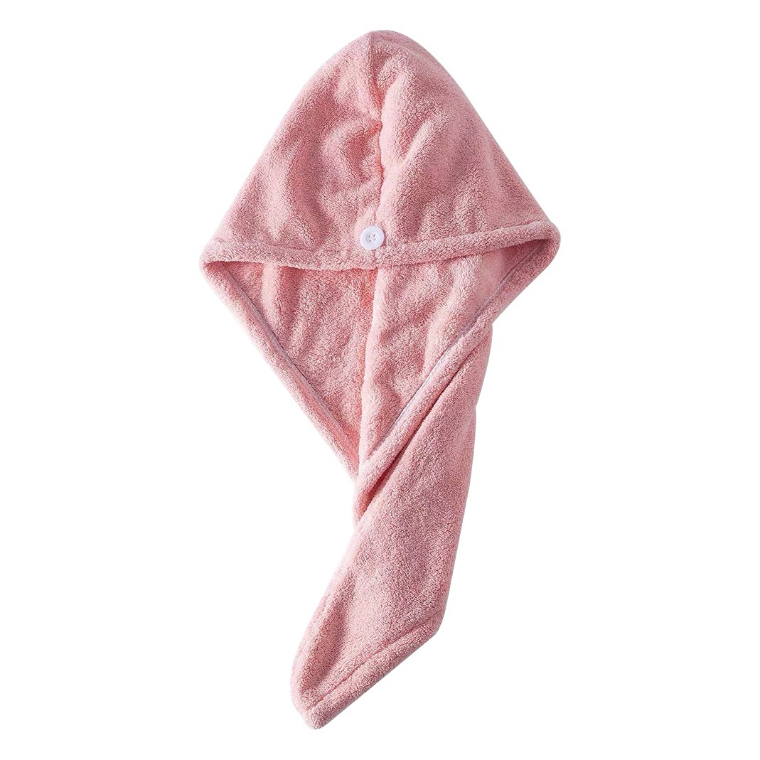 Dry Hair Cap Thickeneded High-Density Coral Velvet Girls' Absorbent Shower Cap with Edge Dry Hair Towel Quick-Drying Autumn and Winter Turban