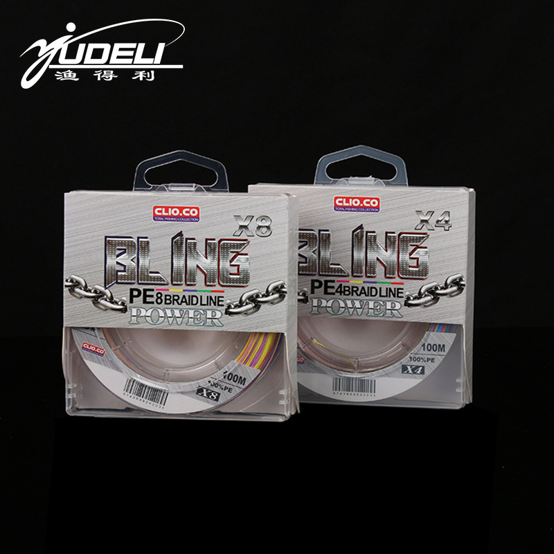 100 meters PE Herma braided line 4 8 one meter color Luya sea pole main line sub-line Sanda fishing line