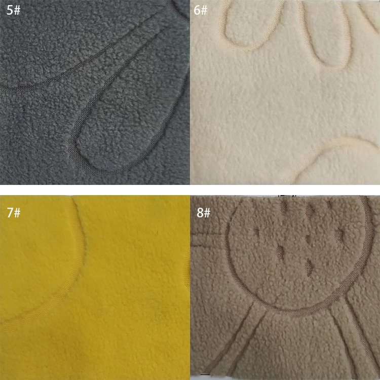 Manufacturer's Ready-Made Stretch Jacquard Polar Fleece Sunflower Casual Clothing Shoes and Hats Home Textile Crafts Toys
