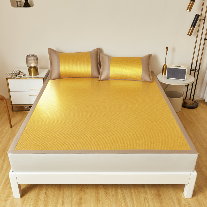 High-end Rattan Mat Two Sides Thick and Thick Household Double Bed Air-conditioning Mat Pure Natural Hand-woven Mat