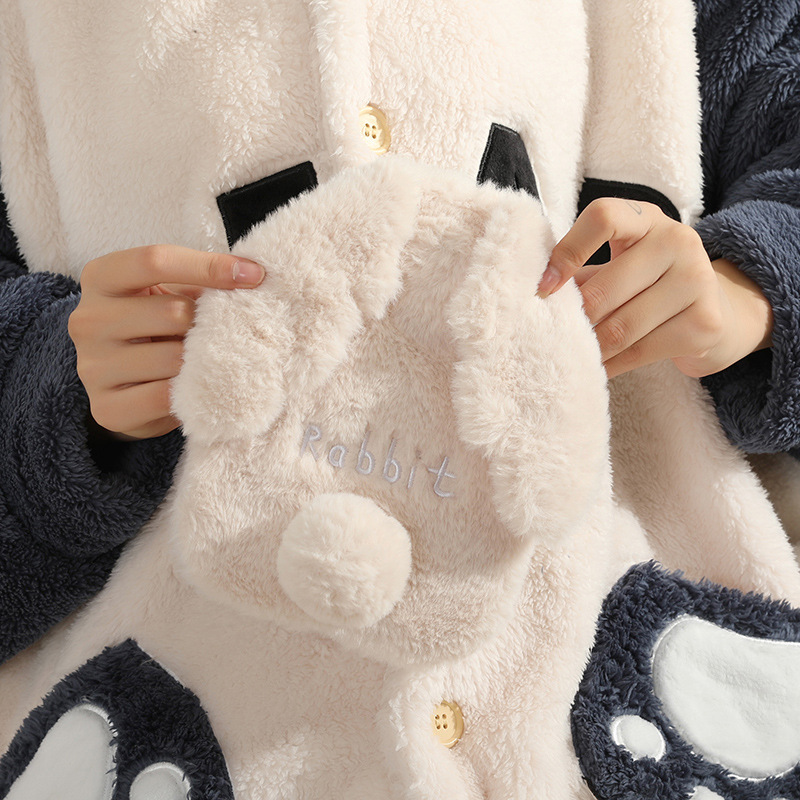 Picture of New Cute Plush Hand-Held Water-Filled Hot Water Bottle Thickeneded Explosion-Proof Pvc Hot Water Bottle Removable and Washable Spot Wholesale