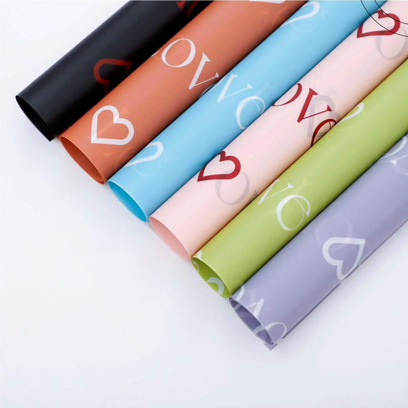Nuosha Paper Eternal love love love Flower Wrapping Paper Fog Face Korean Plain Paper Flower Shop Flower Bouquet Waterproof Packaging