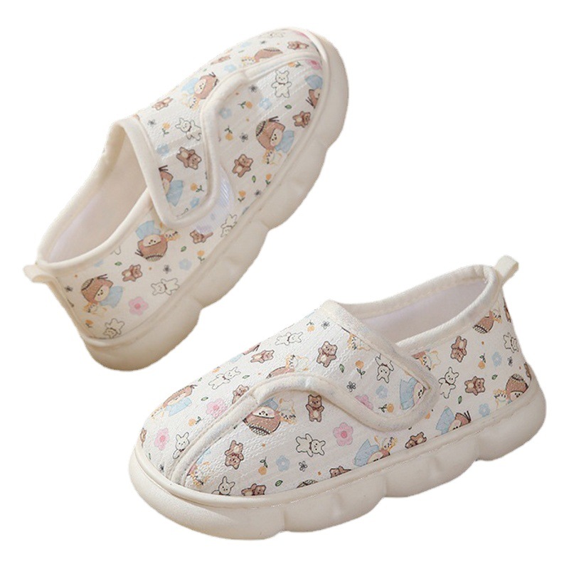 Moon Shoes Summer Thin Postpartum Month Thick Bottom Soft Bottom Breathable Pure Cotton plus size Non-slip Moonfoot Feeling Moon Shoes