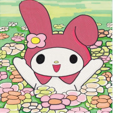 Picture of Original God New Diamond painting children student diy handmade diamond material package with frame Cartoon Cartoon educational toys