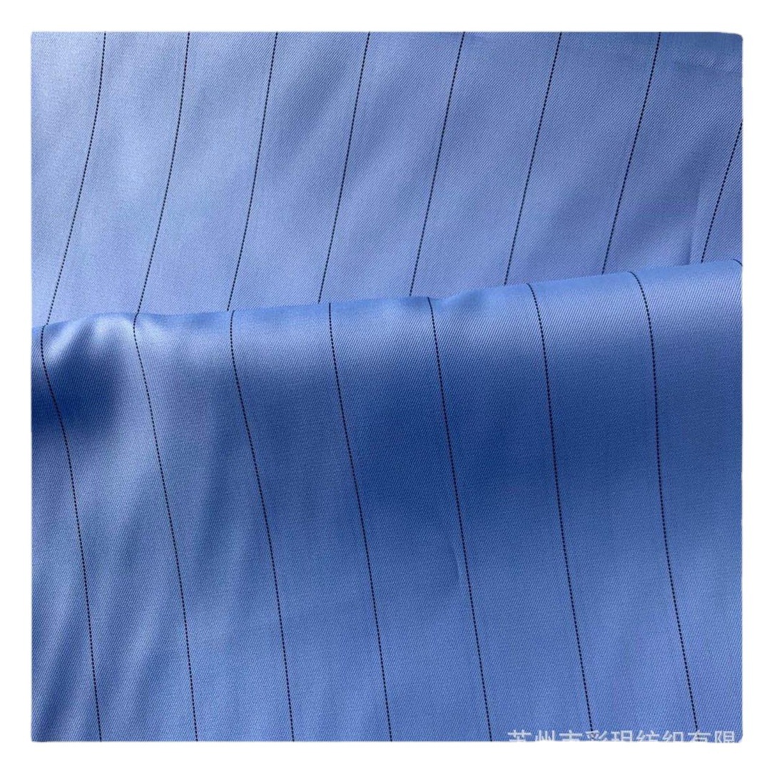 In stock 230 Shumei silk striped anti-static fabric 1.0cm clothing lining Shumei silk twill conductive cloth