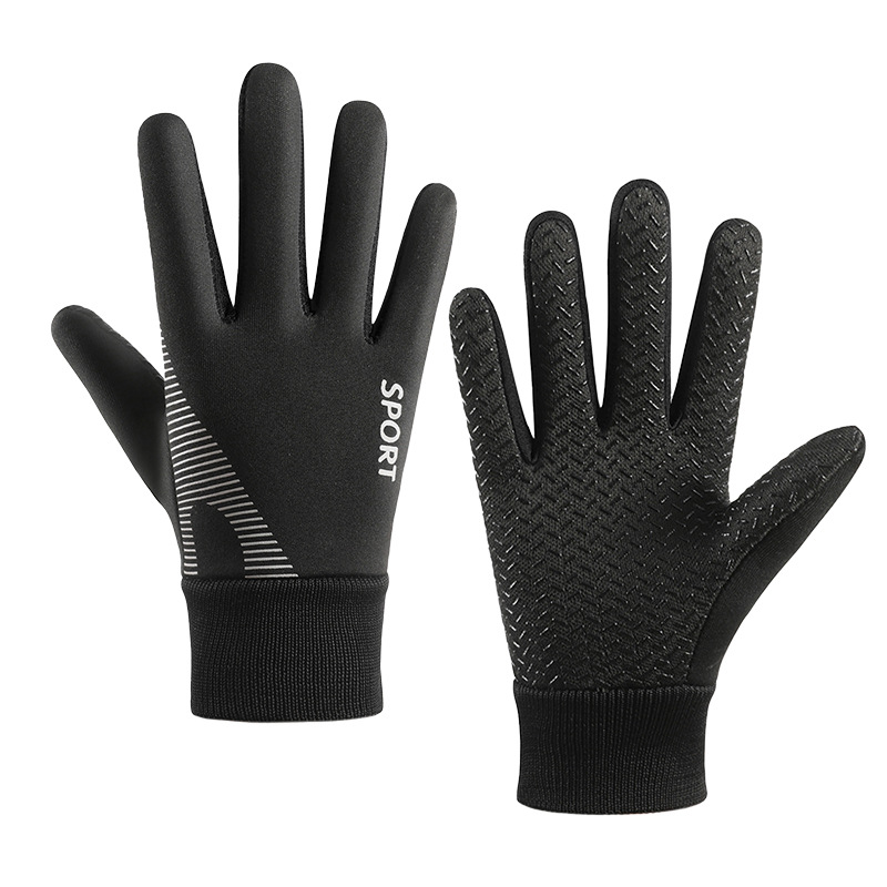 Picture of New children's gloves warm boys and girls children medium and big children fleece-lined riding non-slip windproof waterproof wholesale