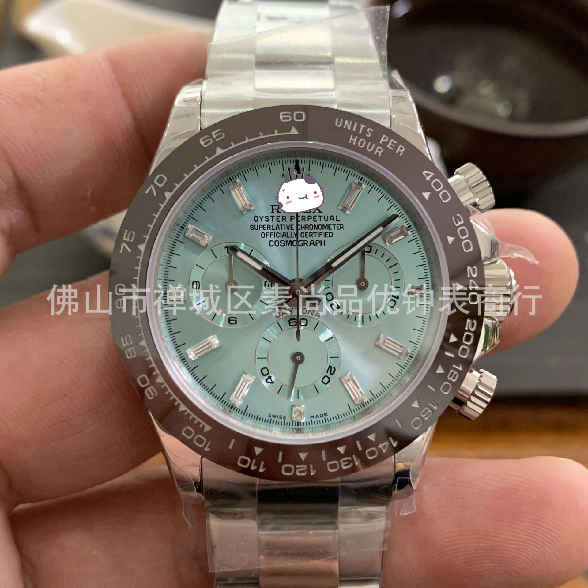 Picture of Cross-border Panda Di 7750 Ditong Cement Grey 12.4 Golden Di Chronograph 4130 Yu Wenle Men's Mechanical Watch