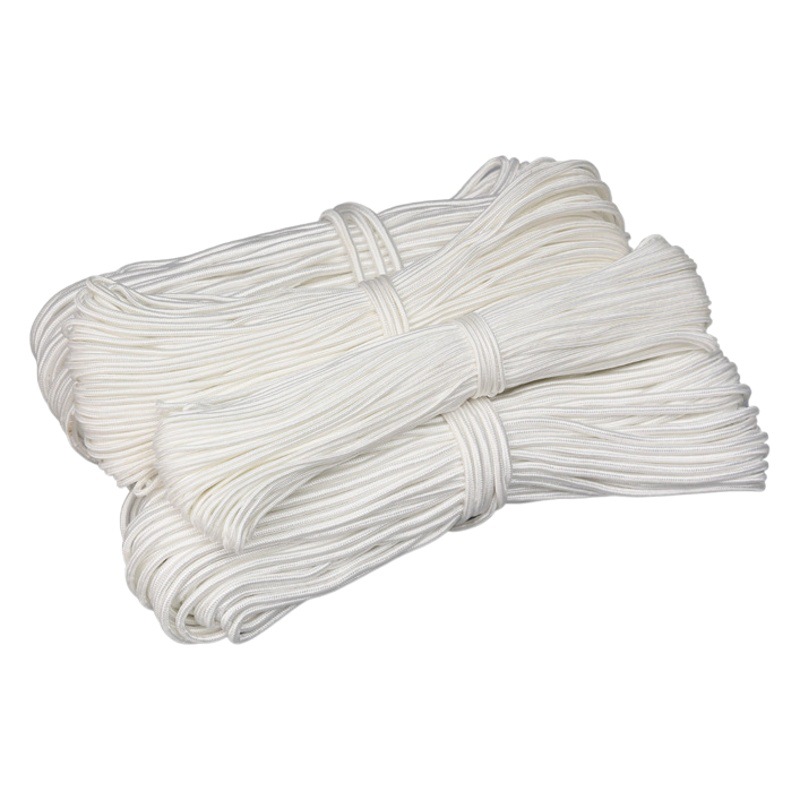 Nylon Rope Outdoor Sun-Resistant Clothesline Greenhouse Core-Spun Rope Binding Pull Rope Nylon Braided Rope Round Rope Wear-Resistant
