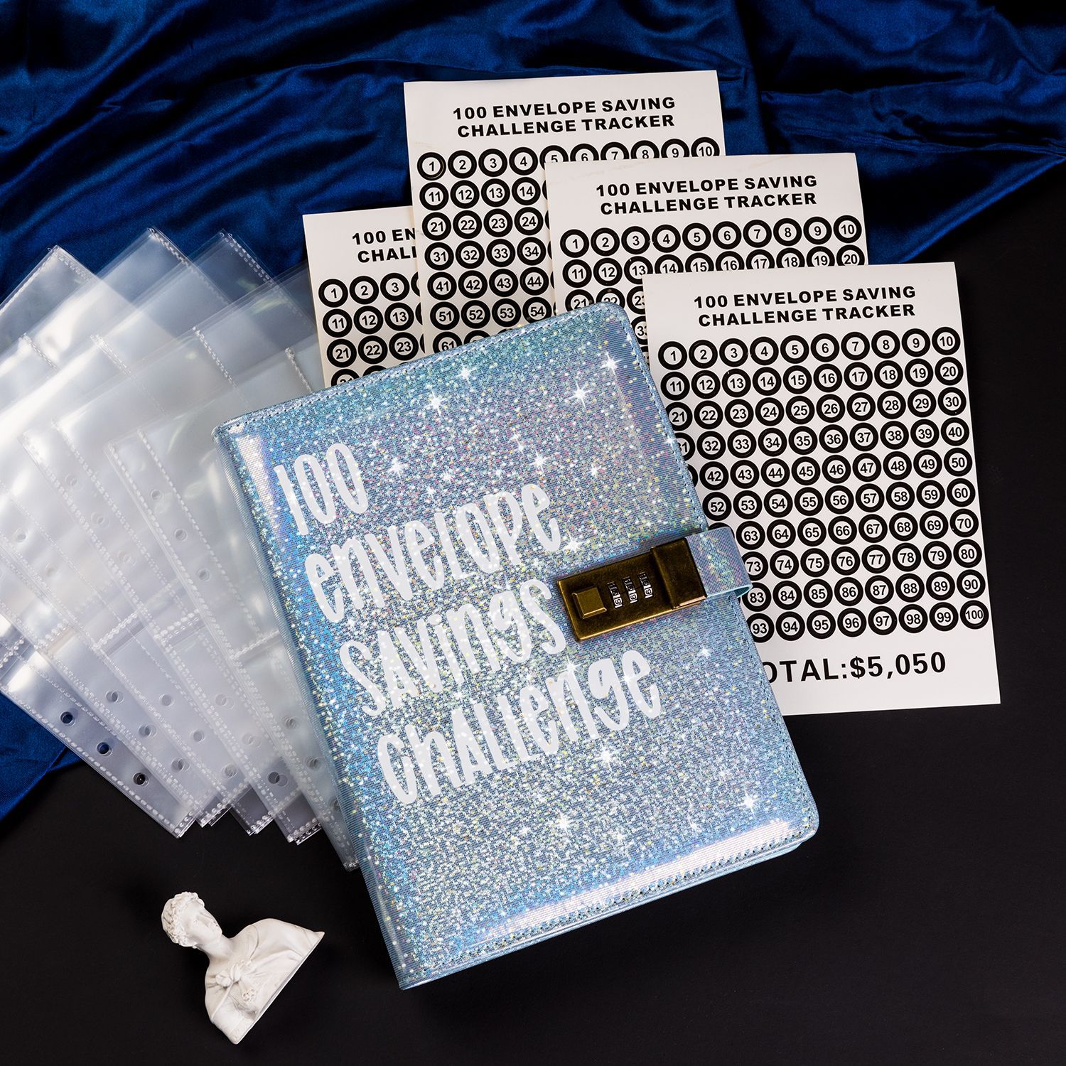 Picture of 100EnvelopeChallenge magic color macaron loose-leaf couple envelope challenge saving money book