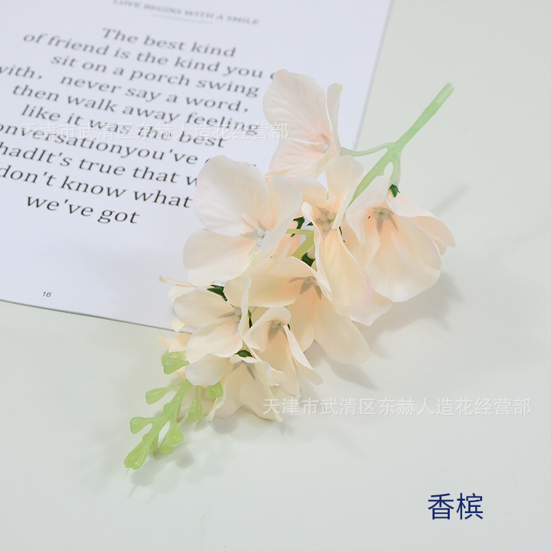 Picture of Simulated Flower Hyacinth Flower String Artificial Flower Restaurant Bar Decoration Shooting Props Scene Layout Violet Flowers