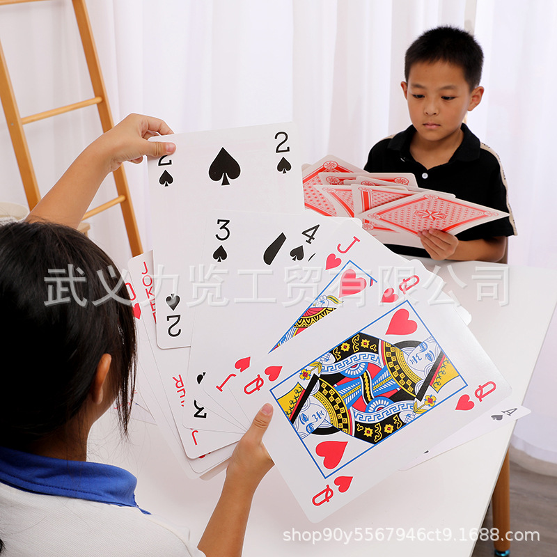 Picture of Wholesale large playing cards advertising big cards giant creative cards multi-size large board game cards