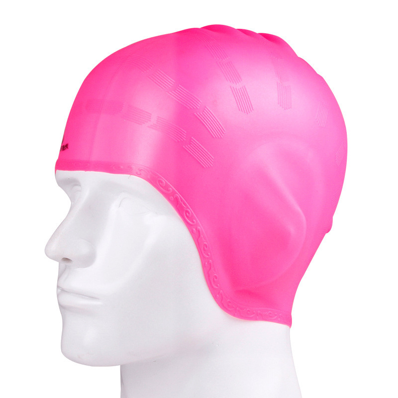 Picture of Jiehu Ear Protection Swimming Cap Silicone Ear Protection Elastic Swimming Cap Comfortable Swimming Cap Adult Swimming Cap Multi-Color Hat