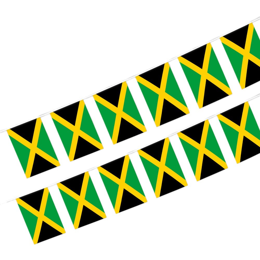14*21cm Jamaica string flag square fan flag 20*28cm flag polyester flag factory in stock wholesale