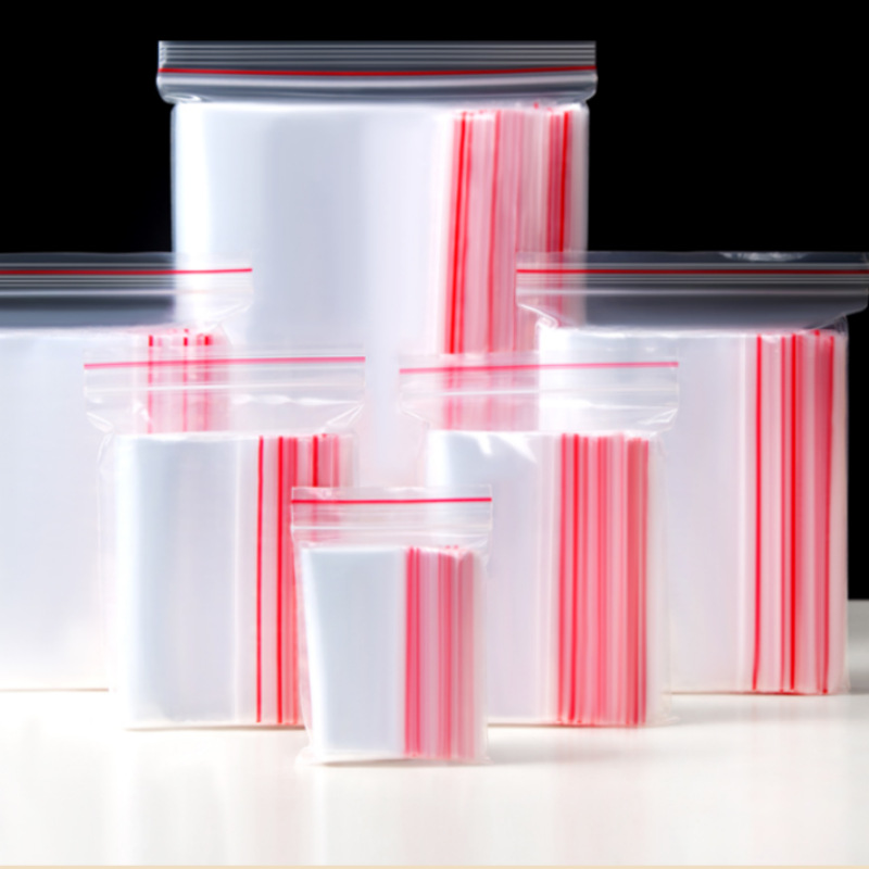 PE self-sealing bag plastic bag 1 jin 2 jin pack seaweed packaging bag sealed bag zipper bag grains tea bag