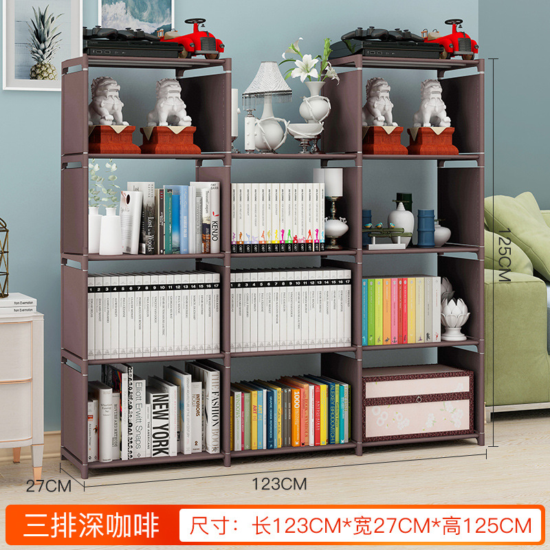 Picture of Bookcase trapezoidal bookshelf multi-layer combination bookcase shelf children student bookshelf classroom locker storage bookshelf