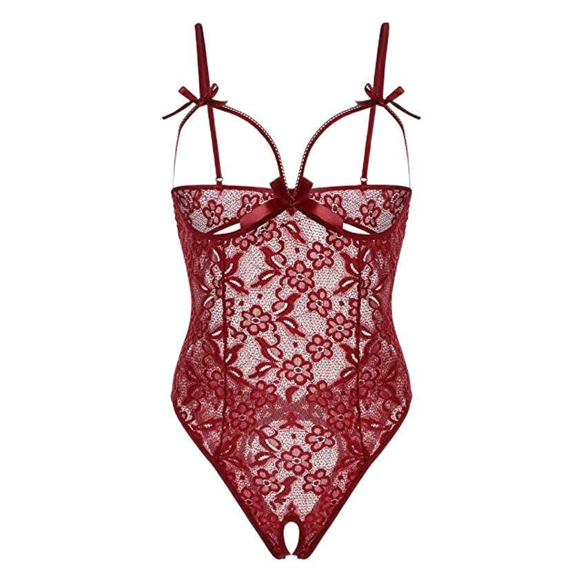 Cross-border products new European and American sexy lingerie lace hollow strap one-piece pajamas factory wholesale