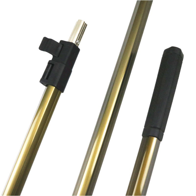 Factory wholesale new triangular aluminum alloy copy net Rod thickened telescopic copy net rod fishing gear wholesale