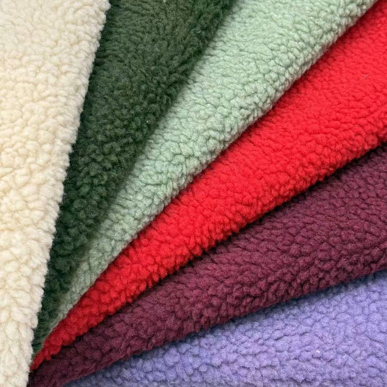 Picture of Spot small grain lambswool plain lambswool autumn and winter warm jacket toys and bags fabric
