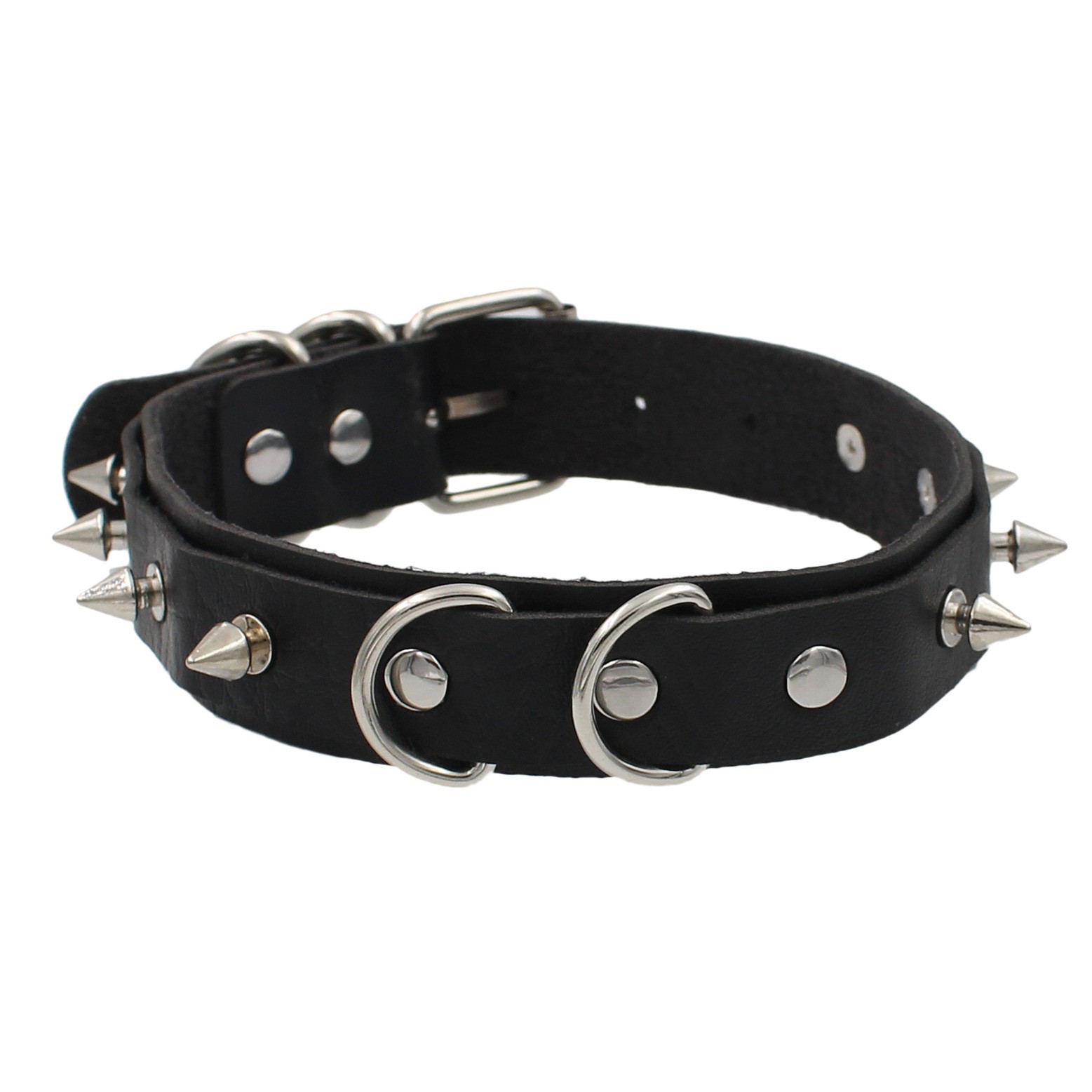 Picture of European and American Exaggerated Adult Sex Products Rivet Collar Flirting Necklace Neck Neck Set Dog Slave Special Traction Rope Set
