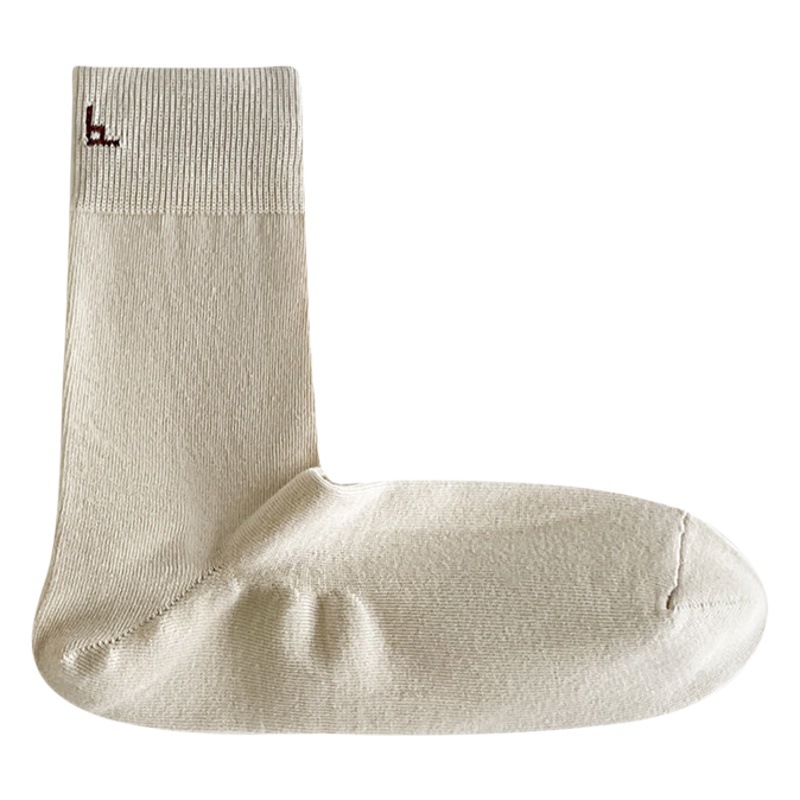 suxinaimin men's socks spring and autumn sweat-absorbent solid color right angle 90 degree heel business socks black cotton socks