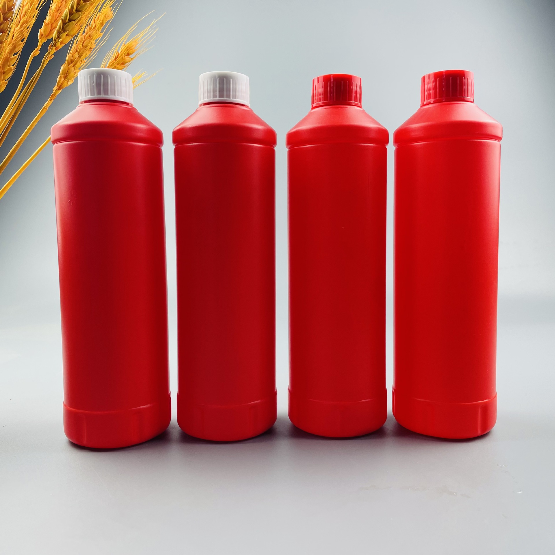 Red 500ml 1000ml Plastic Bottle Spot Wholesale Sewer Pipe Cleaning Bottle Pipe Dredging Agent Bottle