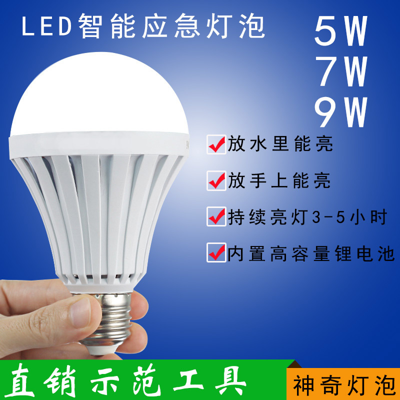 Light bulb when meeting water 2019 new LED emergency bulb magic biological bulb experimental tool wholesale