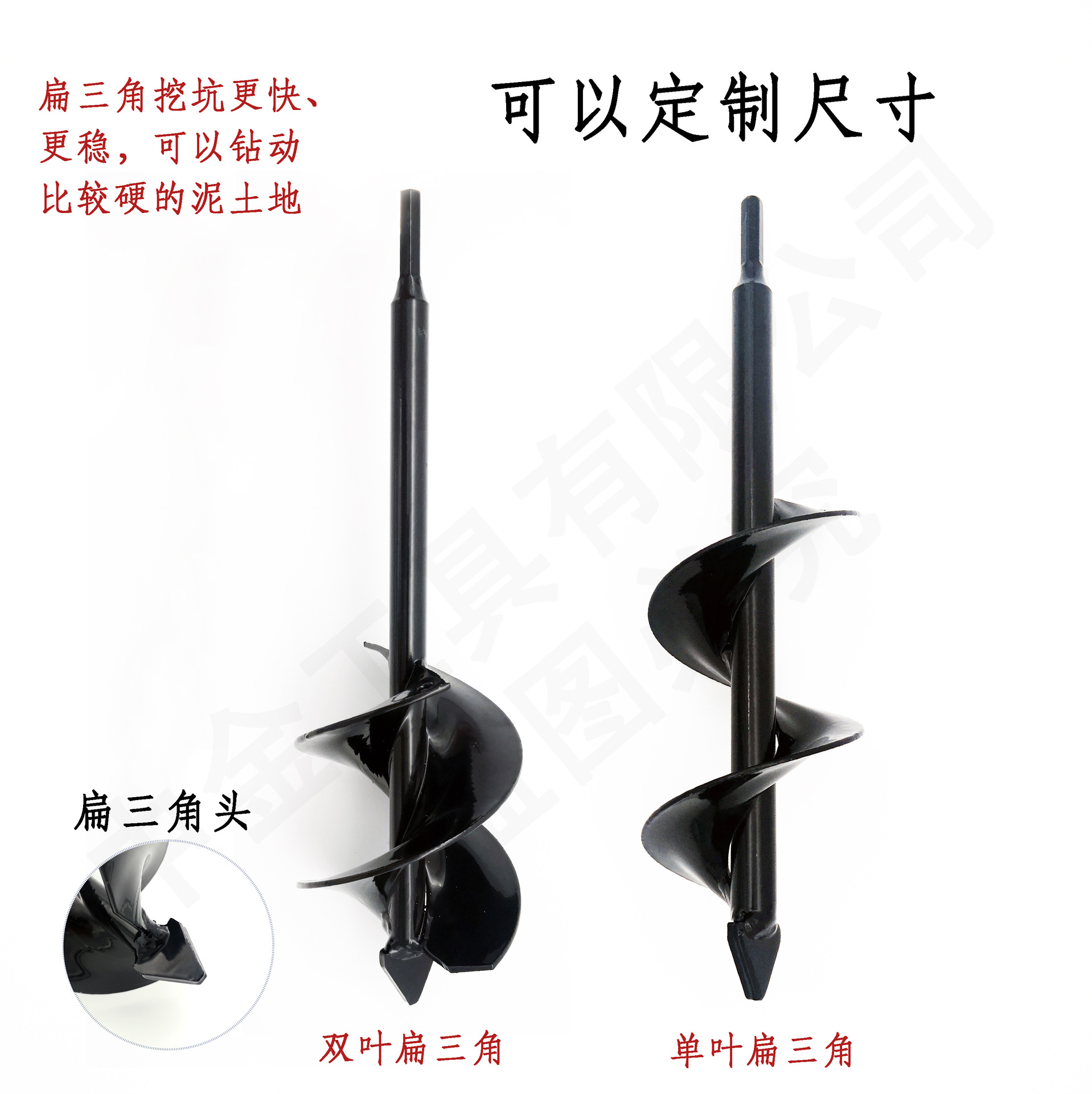 Factory Garden Tools, Agricultural Gardening Set, Garden Spiral Drill Bit, Planting Vegetable Digging Spiral Twist Drill