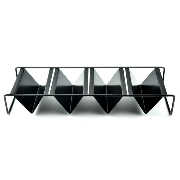 Stainless Steel Mexican Pancake taco holder W-shaped Pancake Rack Corn Hot Dog Spring Roll Rack