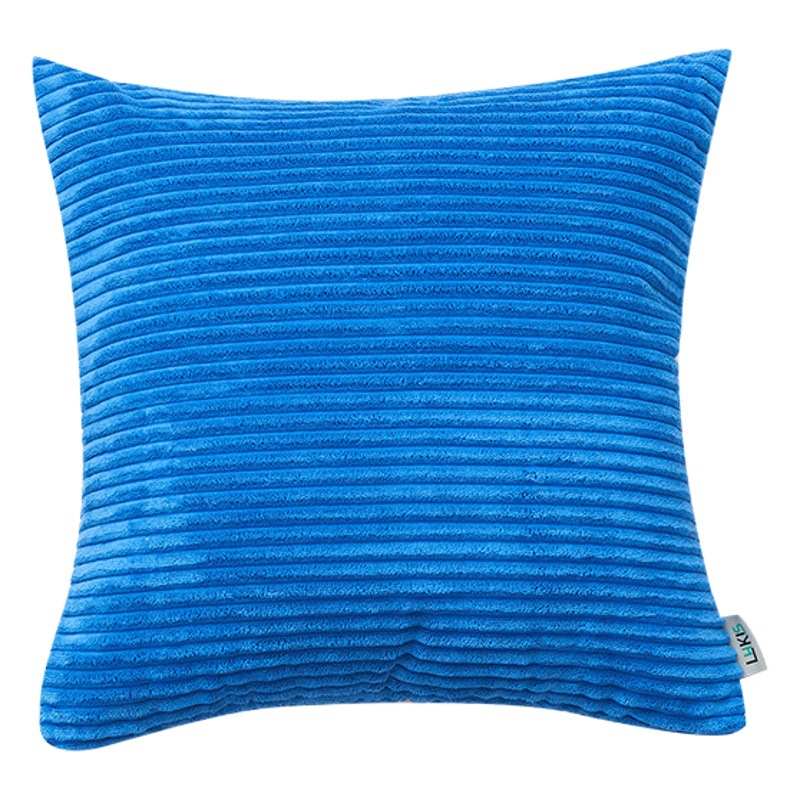 Corduroy Pillowcase Plain Simple Core-Free Corn Strip Pillow Cushion Cover Multi-Color Pillow Waist Pillowcase