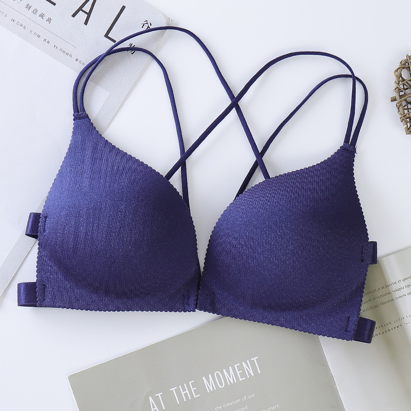 Picture of Beautiful Back 3D Front Button Wrapped Chest Intimates Girl Student Suspender Tube Top Sports Sexy Wire-Free Bra Vest Intimates