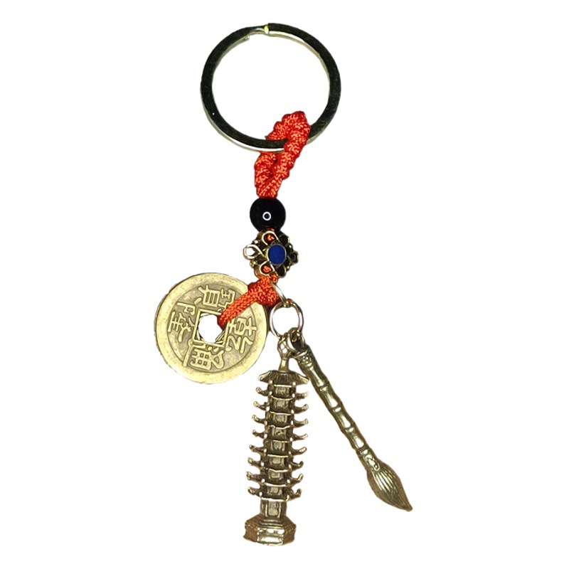 Wudi Qian Wenchang Tower Wenchang Pen Pendant Keychain Pendant Pendant Portable Jewelry School Bag Hanging Student Gift