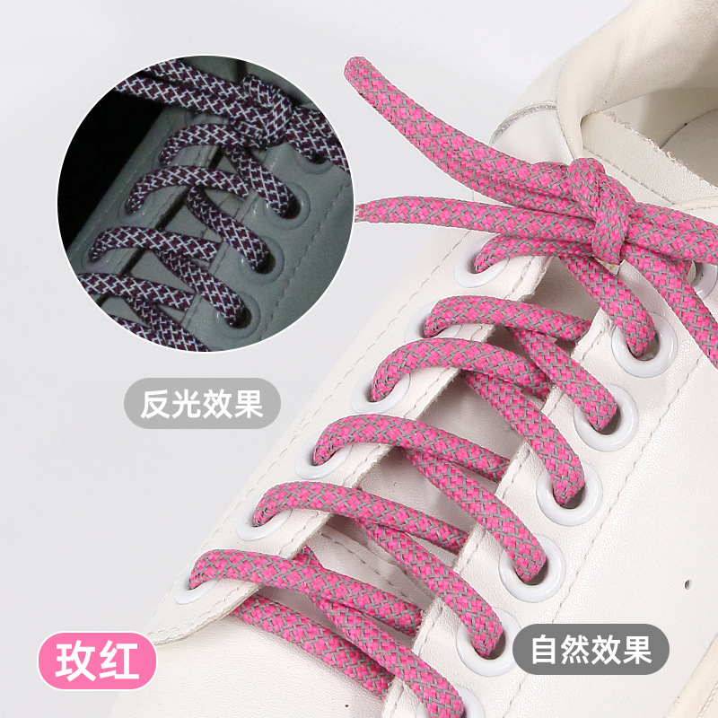 Picture of High-Gloss Reflective Shoelaces, Round Sports Shoelaces, Factory Wholesale, Starry Sky Reflective Shoelaces, Reflective Shoelaces ✨