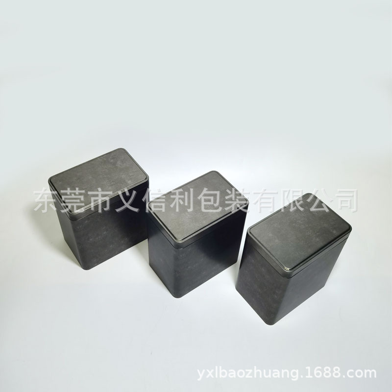 100g single cluster tea leaf iron box rectangular tinplate metal can retro nostalgic iron can blank tin can