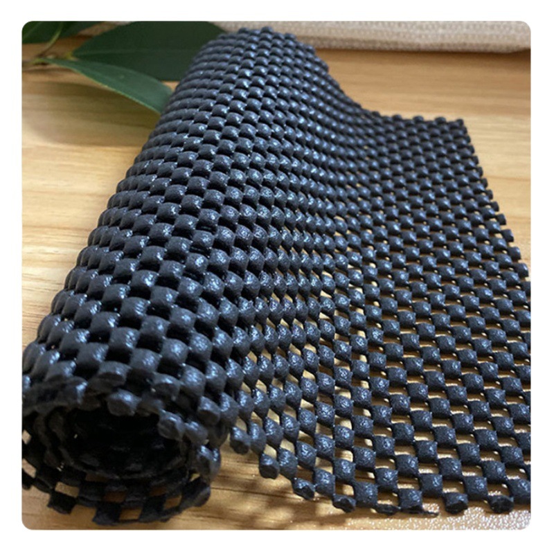 In stock supply PVC foam mesh hollow breathable mesh fabric car fruit mobile phone universal non-slip mat
