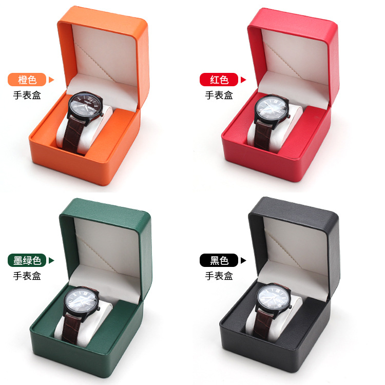 Picture of Pu Leather Frosted Rounded Corner Watch Box Display Square Box High-End Watch Packaging Box Gift Storage Box in Stock