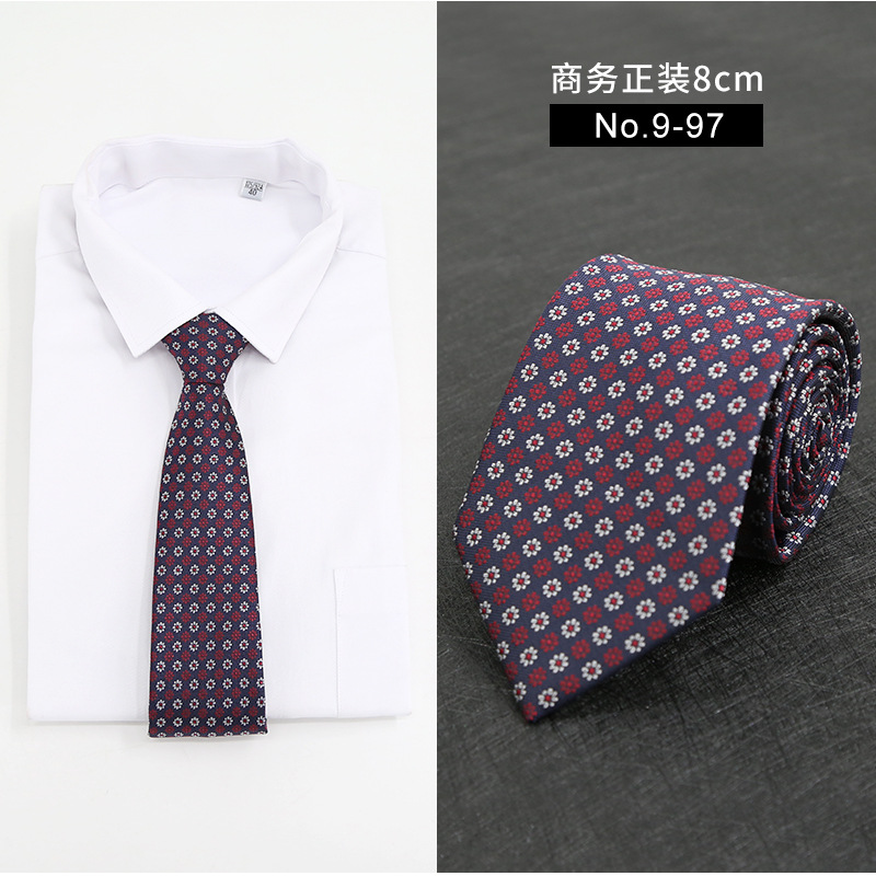 Picture of New Style Tie Men's Formal Business Casual Simple Style Solid Color Striped Arrow-Shaped Tie Manufacturer Ready Stock Wholesale