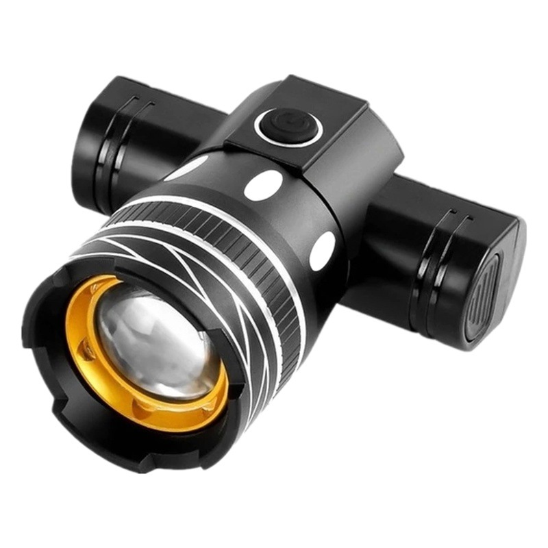 Bicycle T6 Headlight Rotating Zoom Ebay Charging Strong Light Telescopic Zoom 360 Degree Rotating Night Riding Warning Light