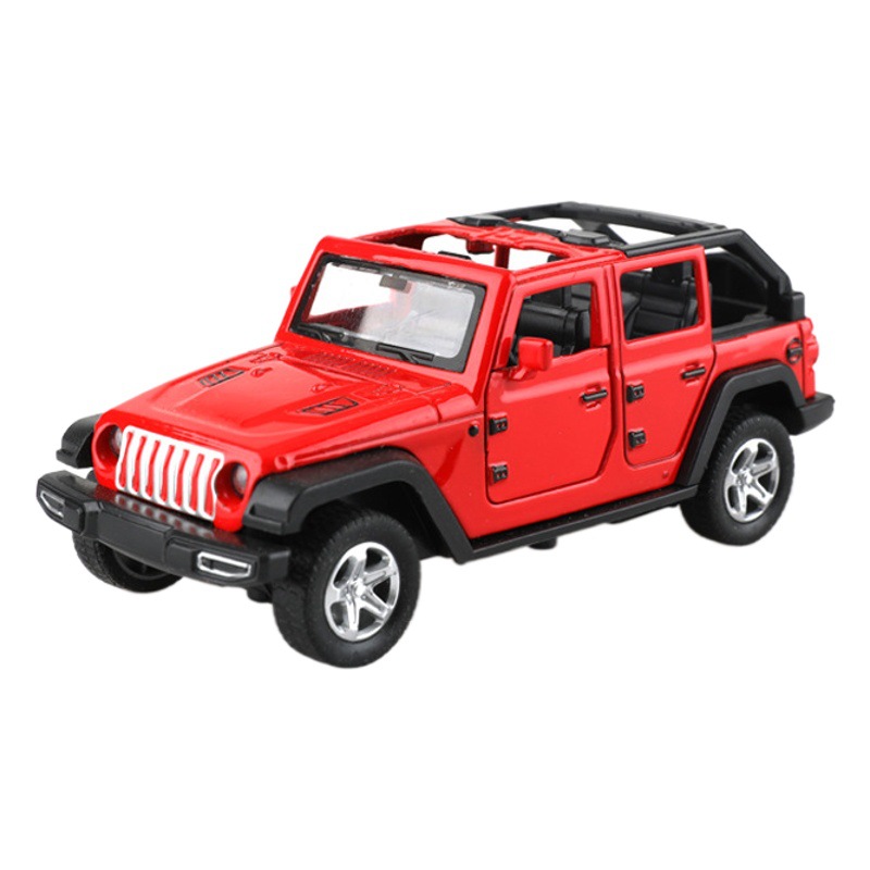 (Open Window Box) 1:36 Toy Off-Road Shepherd Horse Sports Car Artificial Alloy Car Model Pull Back Door Cross-Border Wholesale