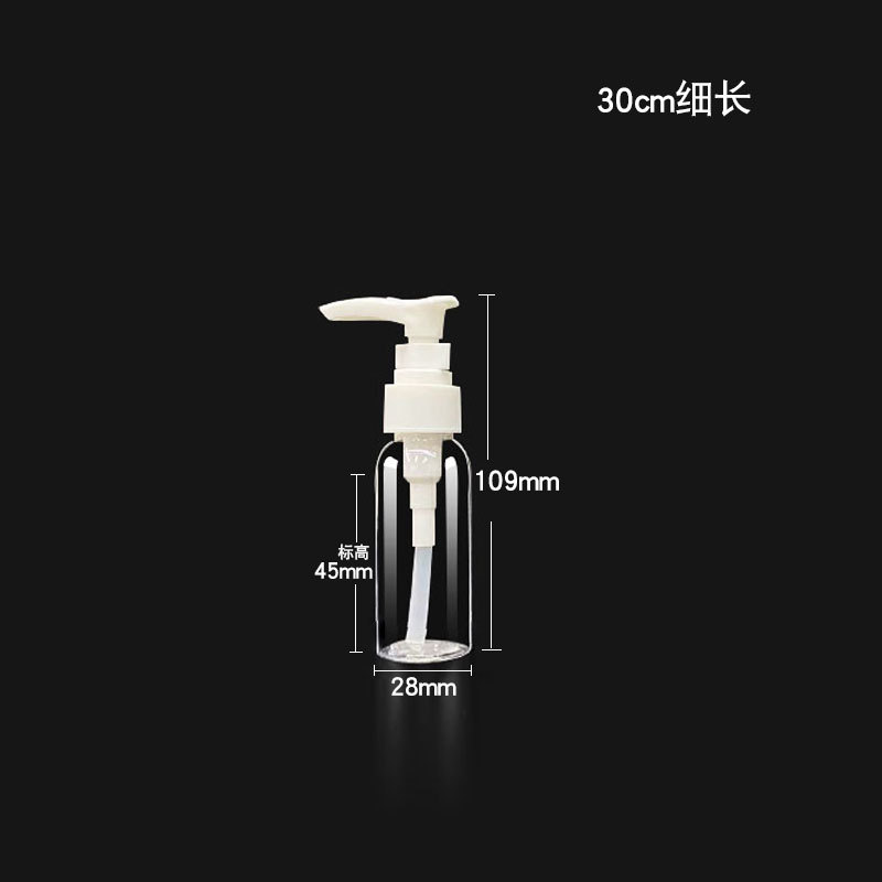 Picture of PET Transparent Pump Bottle Emulsion Press Bottle PET Transparent Plastic Squeeze Bottle Clip Pump Duckbill Bottling