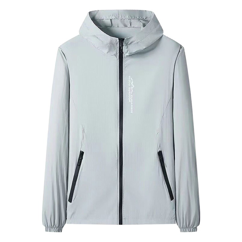 Summer Sun Protection Suit Men's Thin Breathable Ice Silk Anti-ultraviolet UPF50 Sun Protection Suit Jacket Coat Fishing Suit