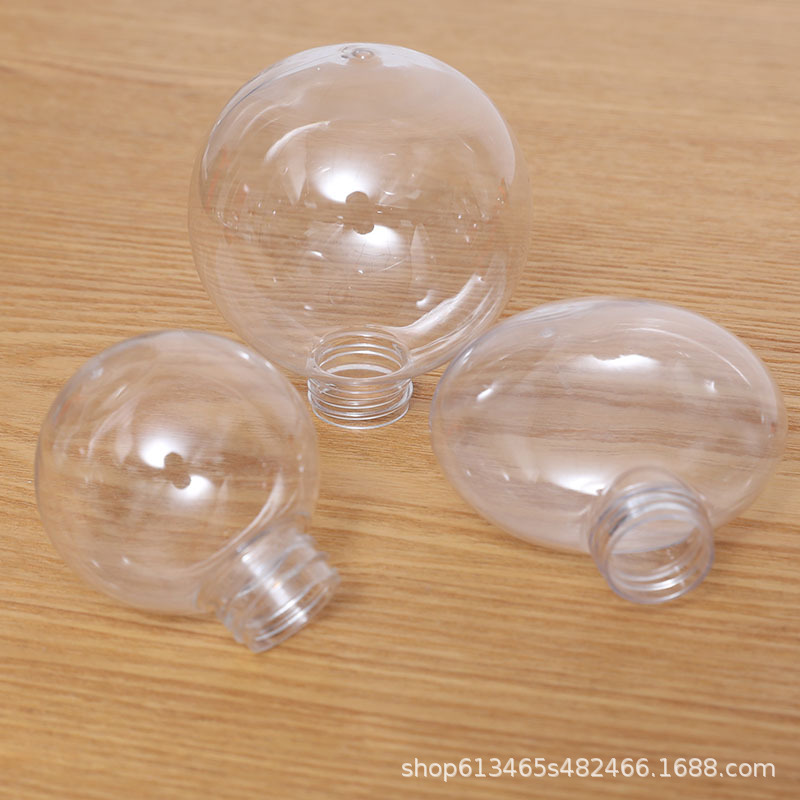 Picture of Transparent Christmas Ball Seamless Hollow Pet Plastic Christmas Ball Decoration Window Hanging Ball Christmas Tree Pendant