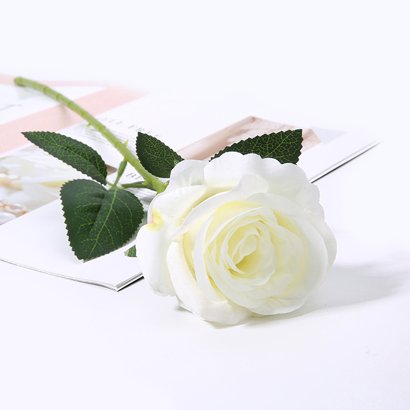 Picture of Cross-Border Supply Velvet Rose Home Decoration Wedding Bouquet Gothic Halloween Black Rose Simulated Rose