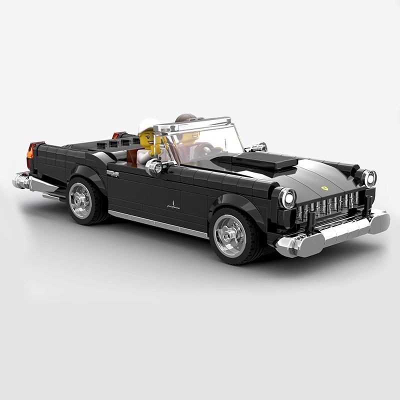 MOC Building Blocks Compatible with Lego 107615 Ferrari 250 GT Convertible Car Model Series Assembled Toy