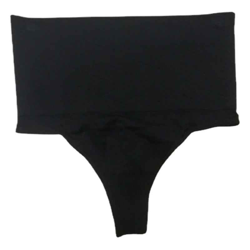 Cross-Border Export Manufacturer Elastic Women's Tummy-Tightening Butt-Lifting and Butt-Exposing Pp Pants Seamless High-Waisted Thong