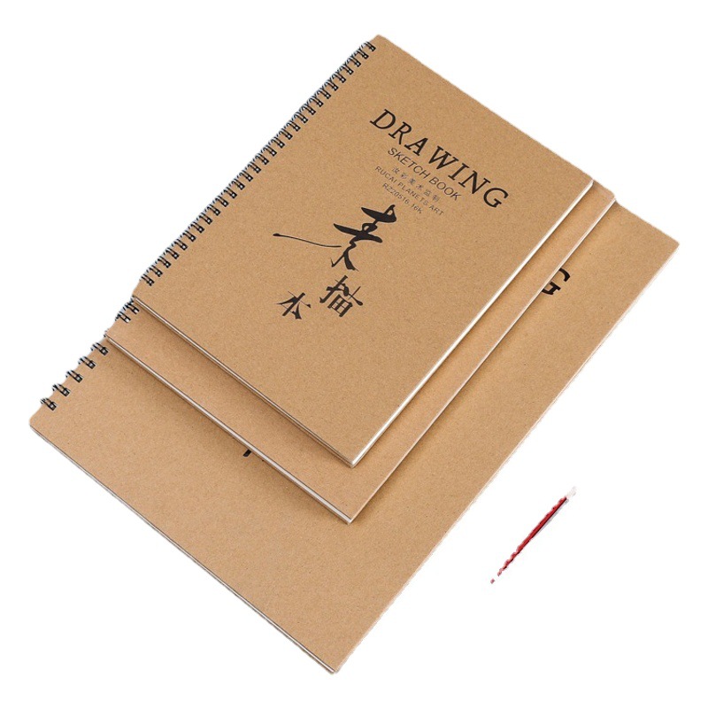 Wholesale 8K A4 16K Hard-Sided Sketchbook Art Painting Book Student Hand-Painted Graffiti Book Can Be Added with Logo