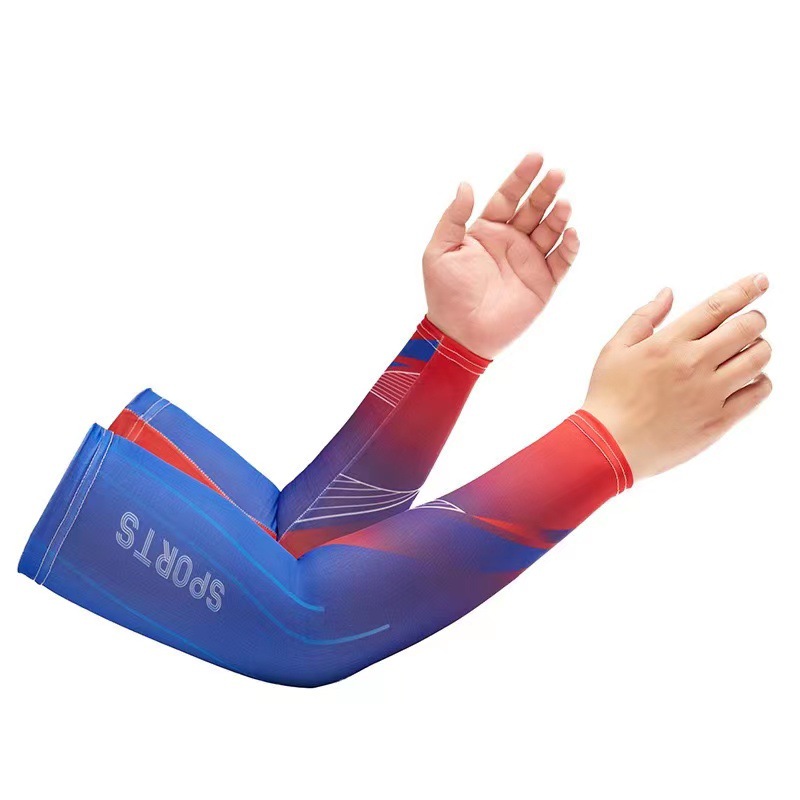 Picture of Sun protection ice oversleeve men's oversleeve Ice Silk gloves women's summer thin UV protection riding face towel driving source