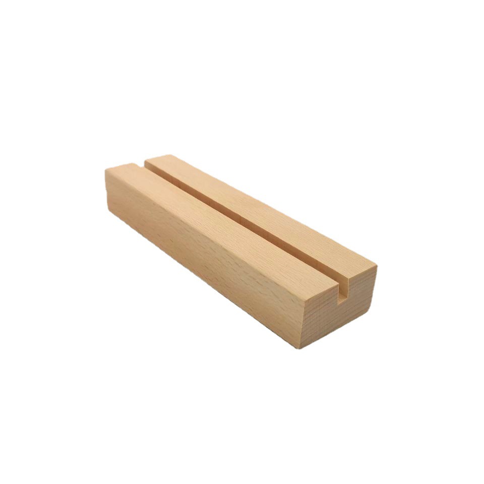 Picture of Wooden postcard base solid wood calendar base dining card table card photo holder card holder table card holder calendar base