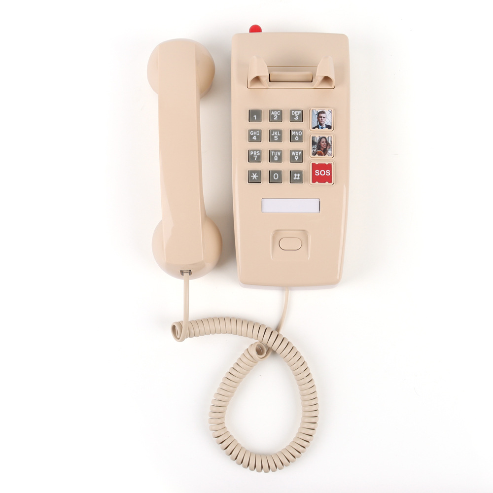 Cross-Border New Classic Antique Fixed Wall-Mounted Telephone Home Office Fixed-Line Landline Retro Telephone Wholesale