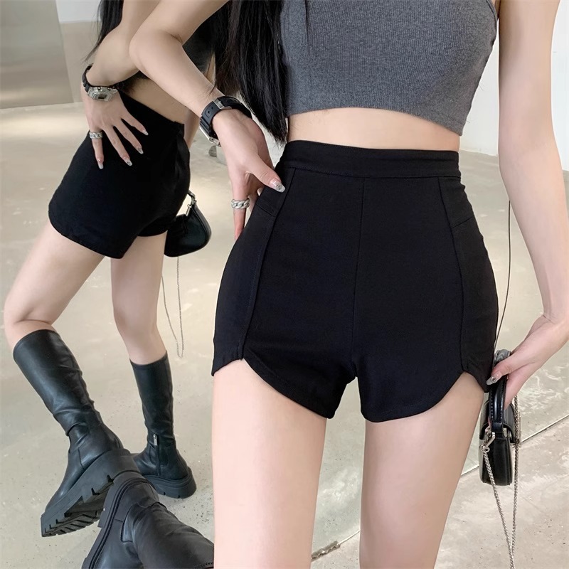 Cross-border Irregular Shorts Women's Summer Hot Sweet and Hot High Waist Slimming Outer Wear A- Shorts Tight Sexy Hot Pants