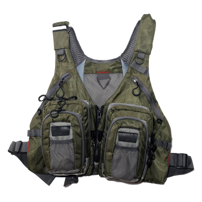 Fishing Vest, Breathable Multi-Functional Vest, Multi-Flap Pocket Pants Practical Outdoor Vest, Stream Rock Fishing Fly Fishing Lure Vest